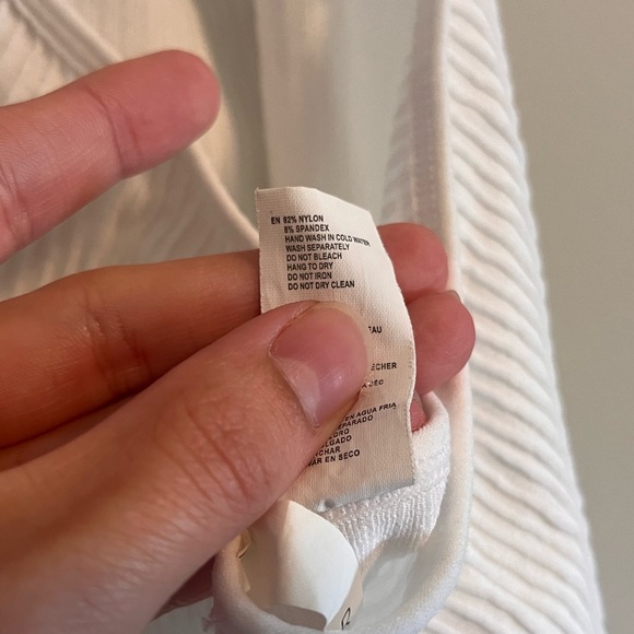 Ribbed White Halter Top - Picture 8 of 8